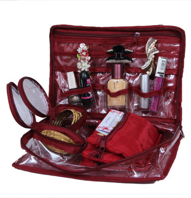 

Kuber Industries MK04 Jewellery Vanity Box(Maroon)