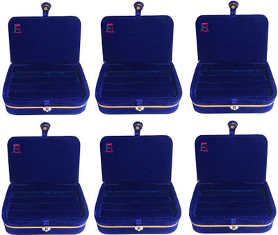 

Atorakushon Blue Ring Organizer Storage Box Vanity Box(Blue)