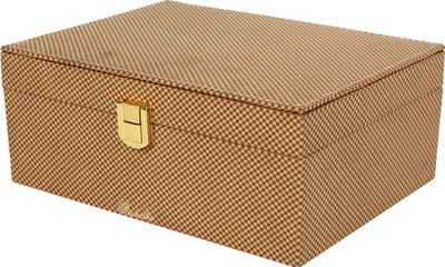 

Richpiks Medium Jewellery Accessories Box Jewellery Purpose Vanity Box(Brown)