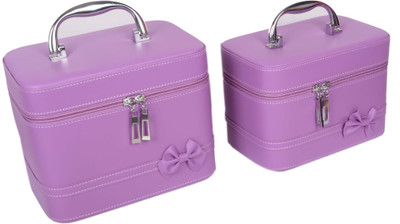 

Styler Leather Look Combo Makeup Vanity Box(Purple)
