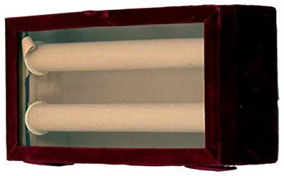 

Kuber Industries 2 Rods Transparent Bangle Organizer Box Velvet Coated Storage Case Make Up Vanity Box(Maroon)
