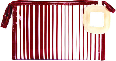 

Pretty Krafts Travel Vanity Kit Stripes - Maroon Makeup Vanity Box(Maroon)