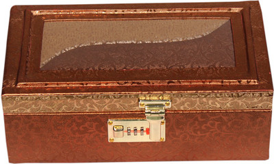 

Leather World Trendy Jewellery Vanity Box(Metallic)