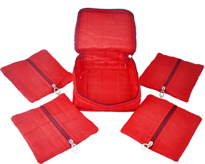 

Angelfish Designer Jewellery & Make up Box Vanity Box(Red)