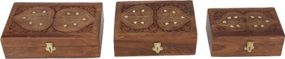 

Derien Leafy Jewellery, Multi Purpose Vanity Box(Brown)