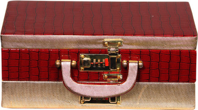 

Leather World Beautiful Jewellery Vanity Box(Maroon)