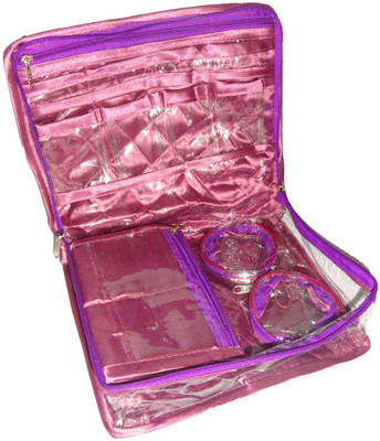 

Atorakushon Jewellery Organizer Folding Bangle Pouch Box Vanity Vanity Box(Purple)
