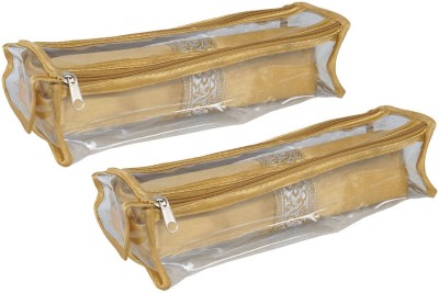 PRETTY KRAFTS 2 Piece Travel Case Golden Bangles Organiser Vanity Box(Golden)