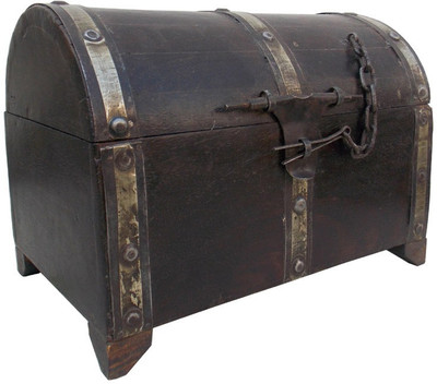 

Indune Antique Style Hardware Vintage Jewellery Box Vanity Box(Brown)