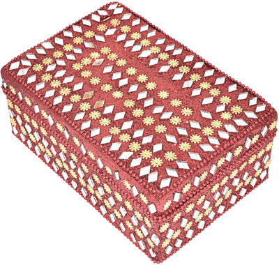 

DakshCraft Decorative Gifts Makeup and Jewellery Vanity Box(Red)