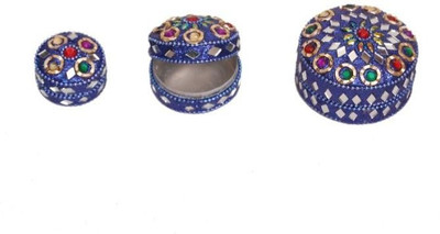 

Onlineshoppee Set of 3 Jewellery Box Vanity Box(Blue)