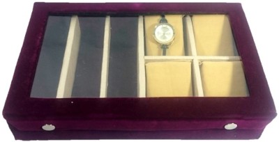 Addyz Goggle Storage Watch Box(Wine, Holds 7 Watches)   Watches  (Addyz)