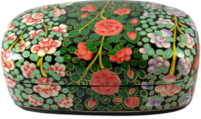 

Craftuno Handcrafted Paper Mache Box Showpiece Vanity Box(Multicolor)