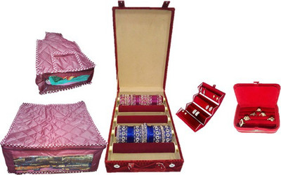 Lnc 5465 Bangle Carry Vanity Box(Marron)