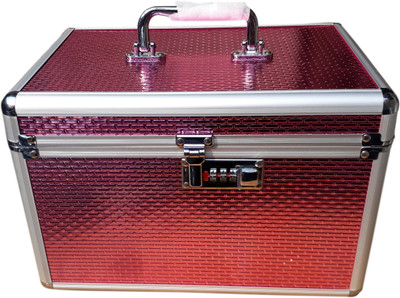 

Bonanza Cosmetic Jewellery Vanity Box(Pink, Silver)