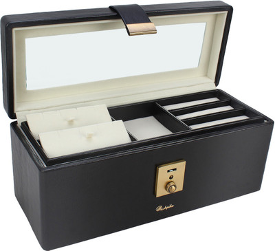 

Richpiks Jewellery Accessories Box Locker Purpose Vanity Box(Grey, Black)