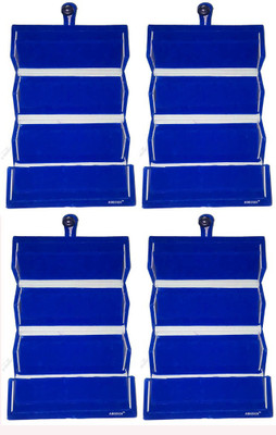 

Abhinidi Set of 4 Maroon velvet coated Earring folder case Box Vanity Box(Blue)