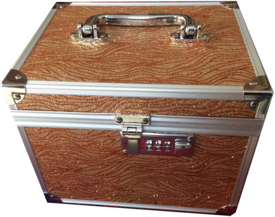 

Platinum Shimmer Makeup, Jewellery Vanity Box(Copper)