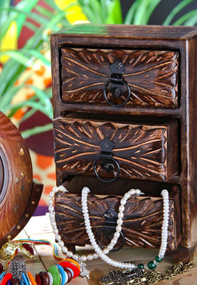 

Onlineshoppee AFR1108 Storage Vanity Box(Brown)