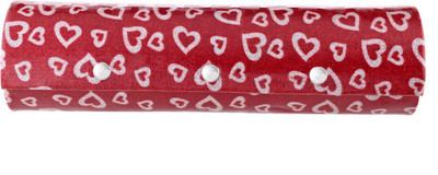 

PSH round with tich butten bengle case Vanity Box(Red)