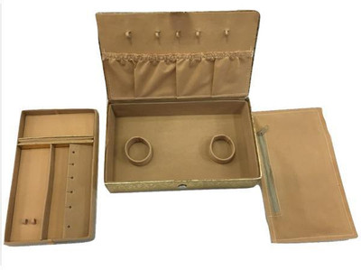 

Fateh Enterprises Jewelry Holder of all kinds Jewelry Vanity Box(Gold)