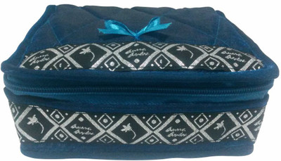 

Anna Andre Paris 4 Compartments Makeup Vanity Box(Blue)