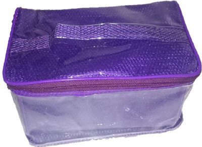 

Addyz Set of Three Vanity Toiletry Organizer Makeup storage jewellery Vanity Box(purple)