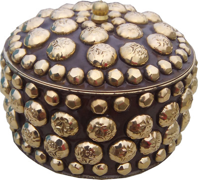 Flipkart - Decor8 Dibbi Big Jewellery Vanity Box(Gold)