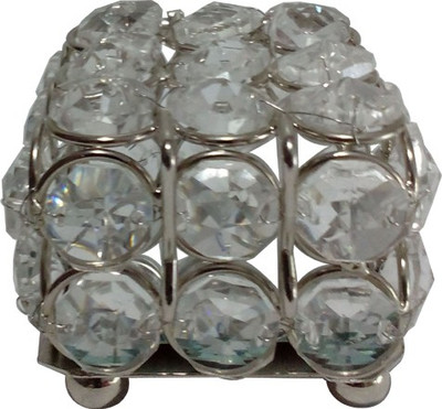 

Decor8 Square Box Small Jewellery Vanity Box(Silver)