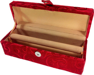 

Addyz Jewelry Bangle Box Plain-1 Rod Jewelry Storage Vanity Box(Maroon)