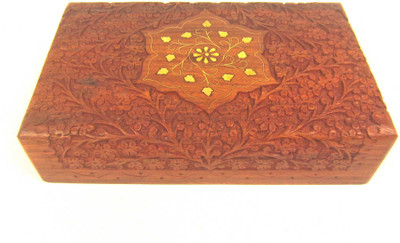 

deboss 1 jewelry box Vanity Box(brown)