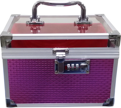 

Pride Star Saffron to store cosmetics Vanity Box(Pink)