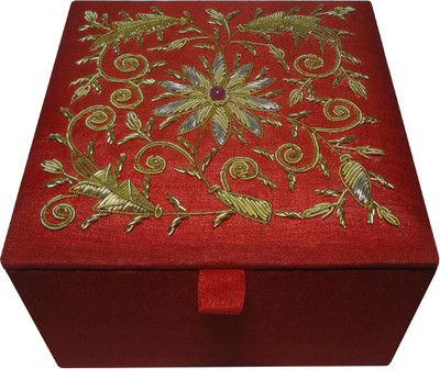 

Avinash Handicrafts Box 12.5x12.5 cm Red Makeup, Jewellery, Multi Purpose Vanity Box(Red)
