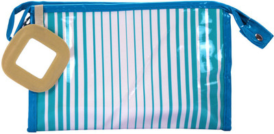 

Pretty Krafts Travel Vanity Kit Stripes - Blue Makeup Vanity Box(Blue)