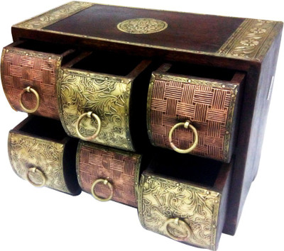 

Raj Laxmi Unique Wooden Makeup Vanity Box(Multicolor)