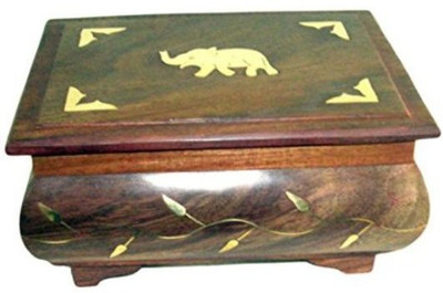

Desi Karigar Square Jewellery Vanity Box(Brown)