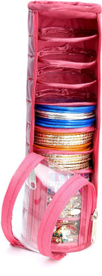 NMPL Satin Jewellery Vanity Box(Pink)