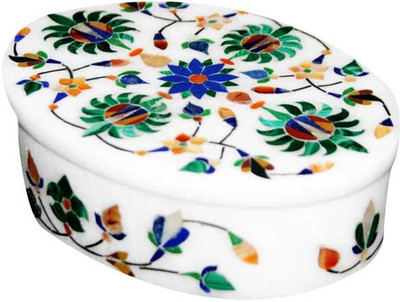 Incredible Culture White Marble Gift Box vanity Vanity Box(White)