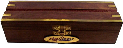 

Craftuno Handcrafted Wooden Jewellery Box Utility Vanity Box(Brown)