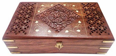 

Desi Karigar Big makeup Vanity Box(Brown)