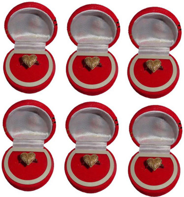 

Atorakushon Pack of 6 Jewellery Ear Ring Box Vanity Box(Red)