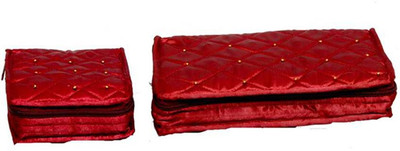 

Hanu Enterprises HECOMBO Makeup Vanity Box(Maroon)