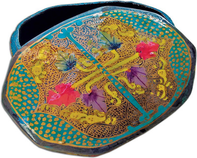 

The Koshur Kul Handmade Multi purpose box Multipurpose Vanity Box(Black, Multicoloured)