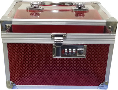 Satisfaction Saffron to store cosmetic items Vanity Box(Red)