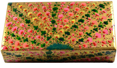

Craftuno Handcrafted Paper Mache Box Showpiece Vanity Box(Multicolor)