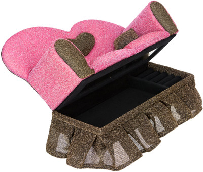 

Zeva Cosmetic 09 Makeup, Jewellery Vanity Box(Pink)