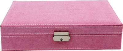 

Styler Rectangle Design Light Pink Multipurpose Box Jewellery Vanity Box(Pink)