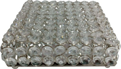 

Decor8 Square Box Big Jewellery Vanity Box(Silver)