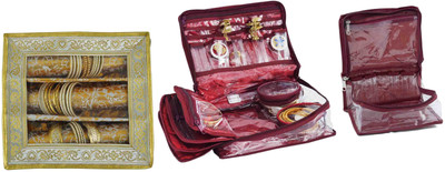 

Bahurani Boutique Combo of Locker Vanity Box(Maroon)