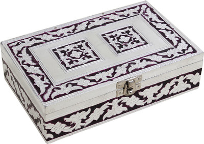 Store Indya Handmade Jewellery Vanity Box(Purple)